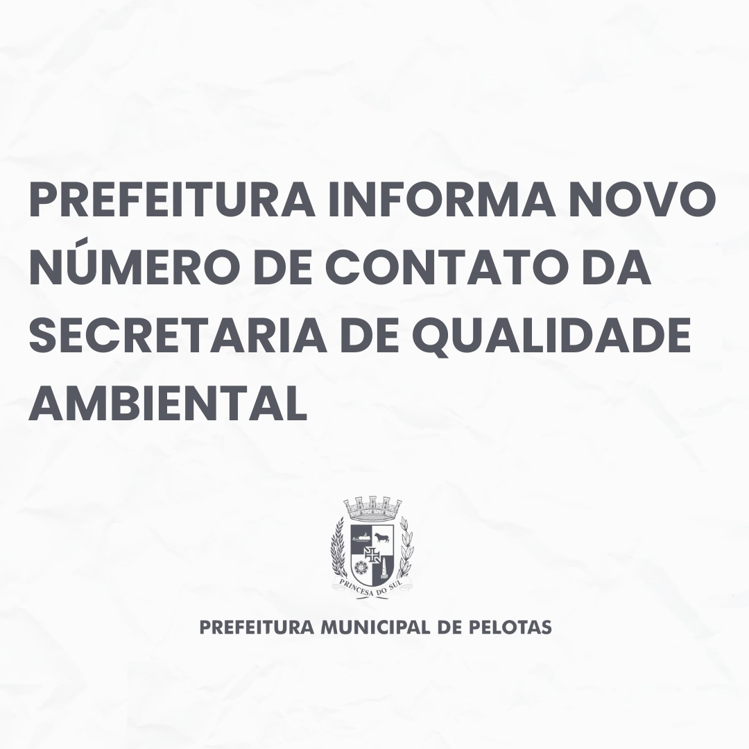 População pode entrar em contato pelo (53) 991712870
