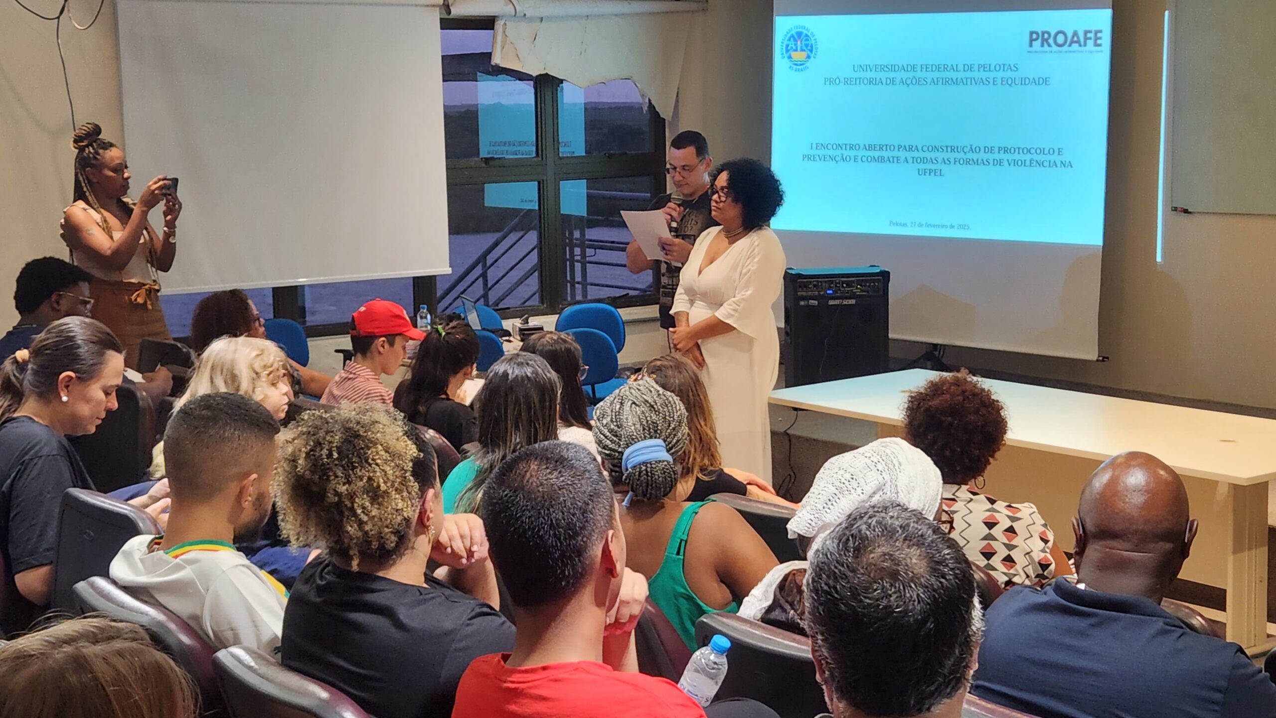 Júlio Domingues participou, dia 27, do encontro promovido pela Proafe, que foi antecipado após recente episódio de racismo envolvendo um motorista de ônibus