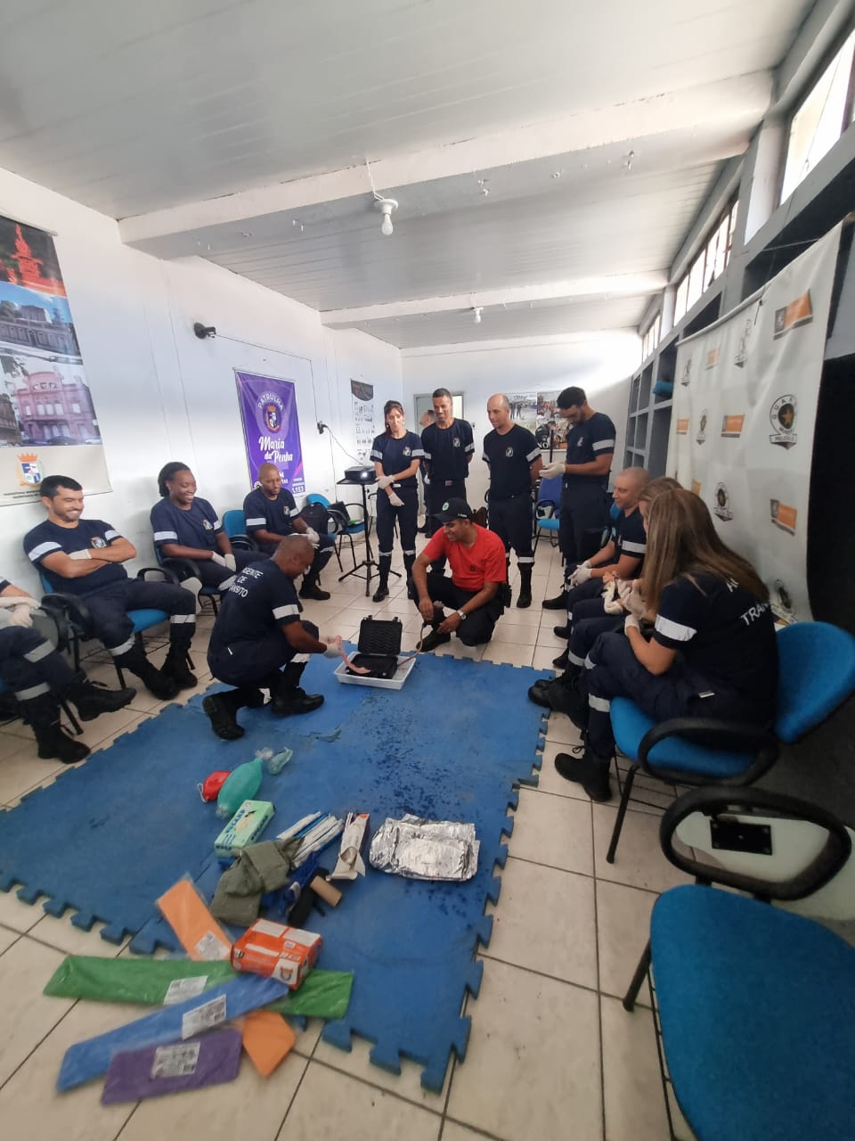 Curso de primeiros socorros foi ministrado pela Guarda Municipal
