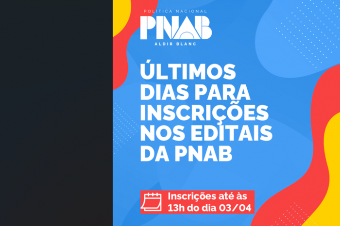 O material de projetos, espaços, ambientes e iniciativas artístico culturais dos municípios interessados em disputar a Política Nacional Aldir Blanc deve ser enviado até as 13h