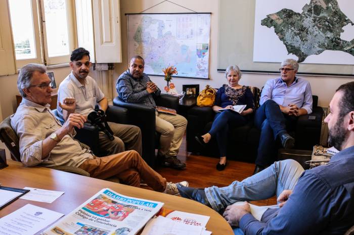 Representantes da 26ª Região Tradicionalista se reuniram com o vice-prefeito para avaliar a Semana Farroupilha desse ano