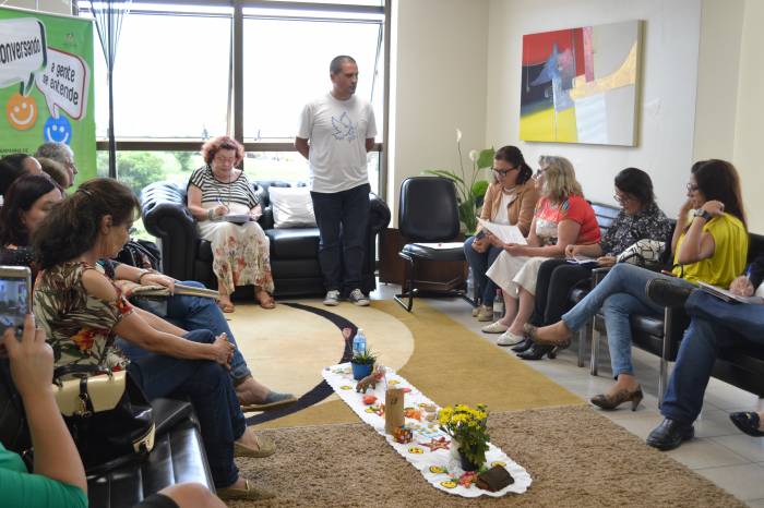 A reunião no Foro de Pelotas foi um momento para troca de experiências