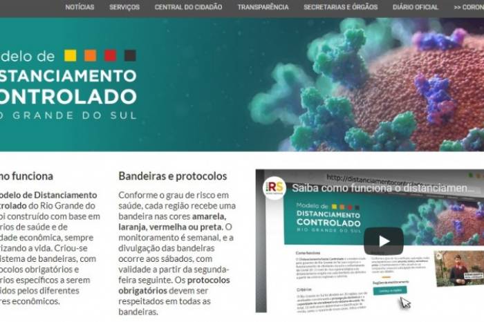 Governo do Estado divulgou a atualização do mapa com as 20 regiões neste sábado (16). Regras valem a partir de segunda-feira (18)