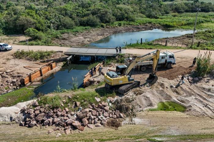 Obra na ponte interrompe trânsito na Z3 de quarta a sexta-feira