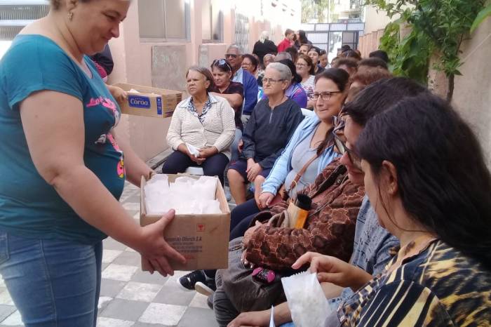 O evento reuniu famílias na tarde desta terça-feira