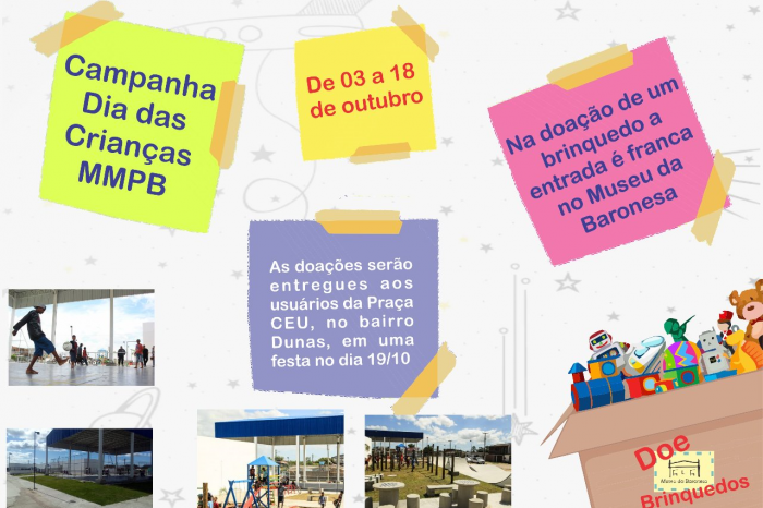 Jogos, carrinhos, bonecas e bolas, entre outros, serão doados à 'gurizada' que usa o CEU Dunas