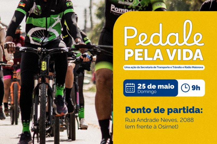 Passeio ciclístico Pedale Pela Vida é ponto alto do Maio Amarelo
