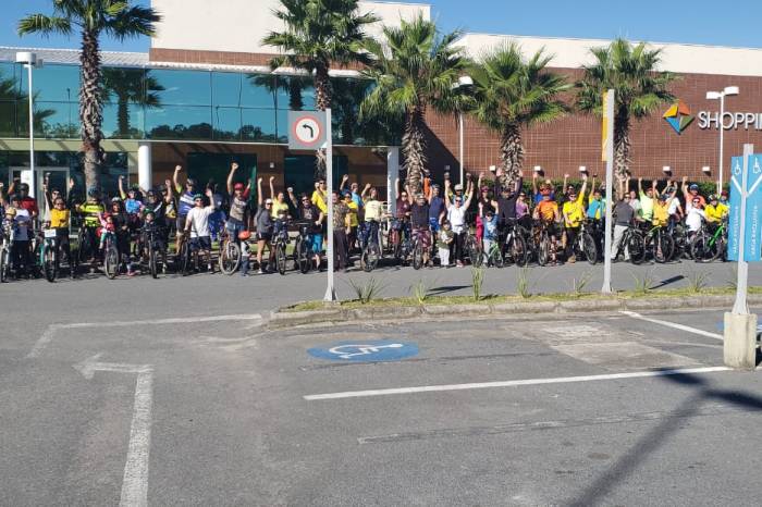 Promovido pela Secretaria de Transporte e Trânsito, evento foi nesse domingo (19), envolvendo 130 ciclistas