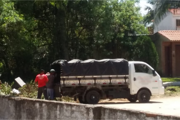Infração foi cometida no Laranjal. Bairro conta com Ecoponto, situado a poucas quadras do local.