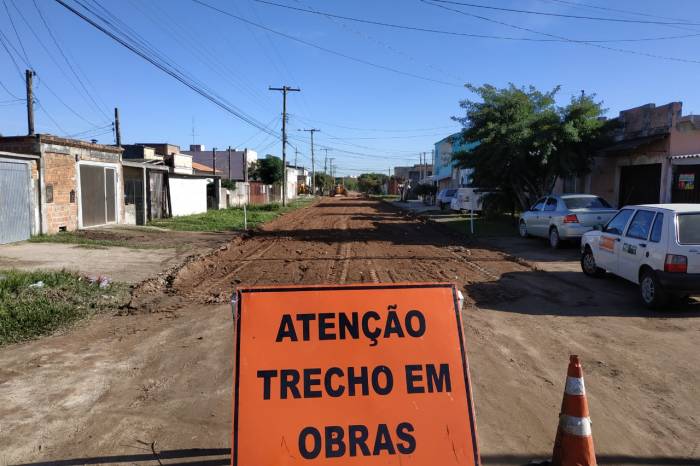 Obra está inserida no projeto Pavimentação nos Bairros, do programa #ObraNoBairro