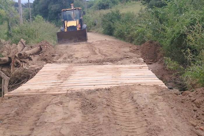 Prefeitura recupera pontes na Cascata e na colônia Osório