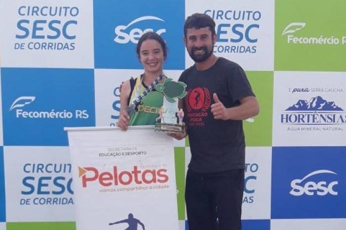 Mariana Terres completou o percurso de 3 quilômetros em 12 minutos e 13 segundos