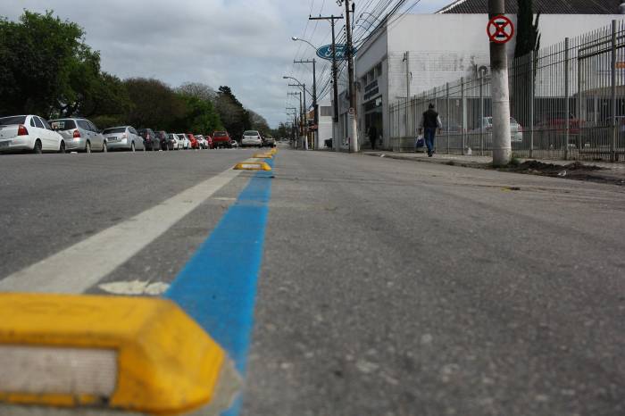 Por enquanto, circulação exclusiva para ônibus vale apenas para trecho na Praça 20 de Setembro, entre a rua Professor Araújo e a avenida Presidente João Goulart