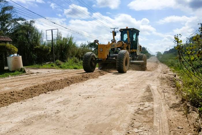 Recuperação de ruas não pavimentadas terá continuidade enquanto as condições do tempo permitirem