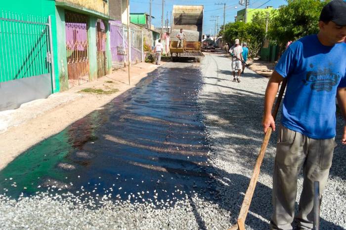 Expectativa é de aproveitar o clima favorável para concluir requalificação na próxima semana