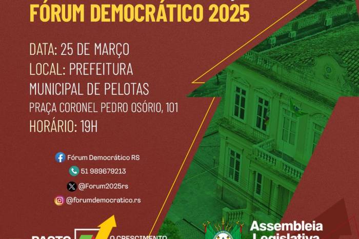 Debate sobre sustentabilidade acontece na terça- feira (25), às 19h, no Paço