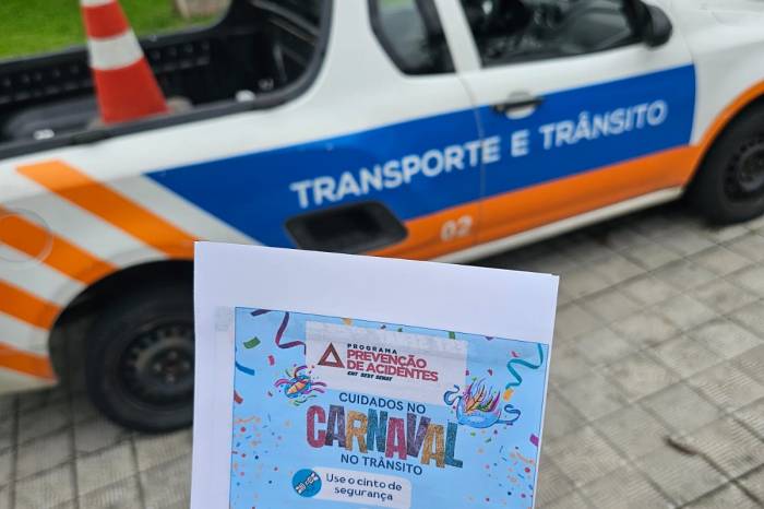 Atividade chama a atenção sobre comportamento no trânsito no período de Carnaval