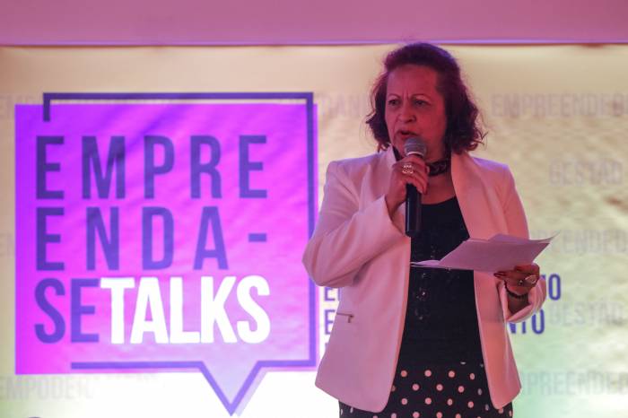 A secretária Clotilde Victória representou a prefeita no Empreenda-se Talks, que reuniu 160 mulheres no Parque Tecnológico
