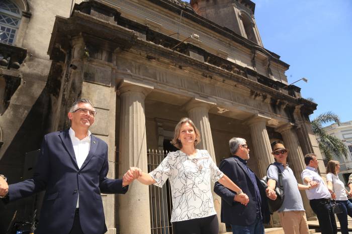 Prefeita Paula Mascarenhas participou das atividades de abertura, na manhã desta segunda-feira (18)