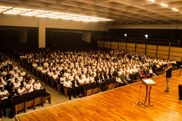 Prefeita destacou para alunos da Acadepol em Porto Alegre o trabalho integrado e as ações de prevenção