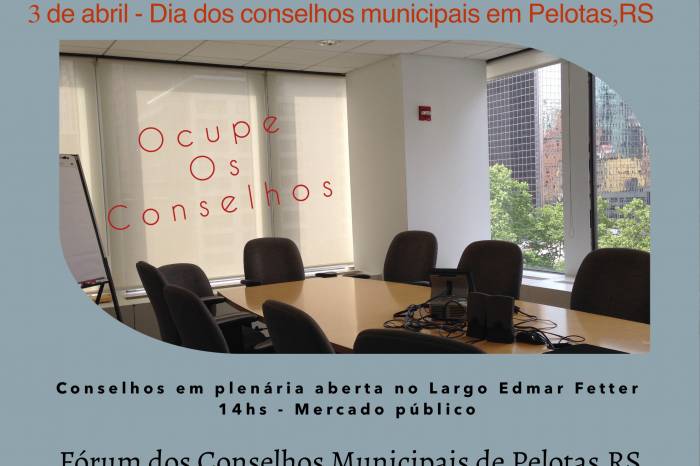 O Dia dos Conselhos será comemorado no Largo do Mercado, na próxima quarta-feira