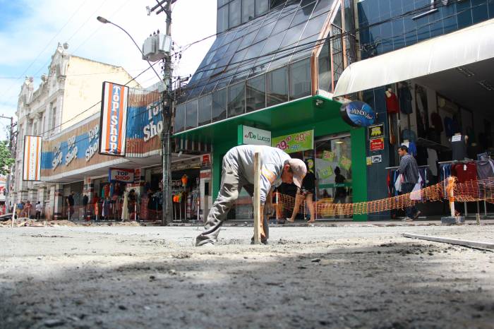 Obras na última quadra, prevista no projeto de revitalização da área central, serão simultâneas às da Andrade Neves entre Floriano e Lobo da Costa