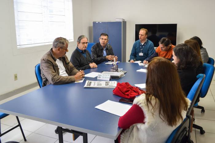 Representantes da equipe de trabalho do Plano de Mobilidade, Secult, UFPel e UCPel realizam trabalho integrado para construção do documento