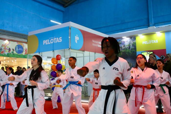 Quem Luta Não Briga e Vida Ativa+ levaram práticas de atividades físicas que puderam ser acompanhadas pelo público que passava no evento
