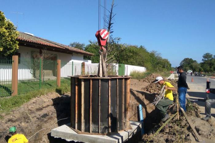 Unidades de bombeamento fazem parte do projeto de requalificação da via