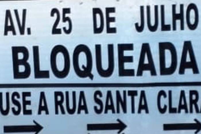 Bloqueio está programado das 8 às 18h