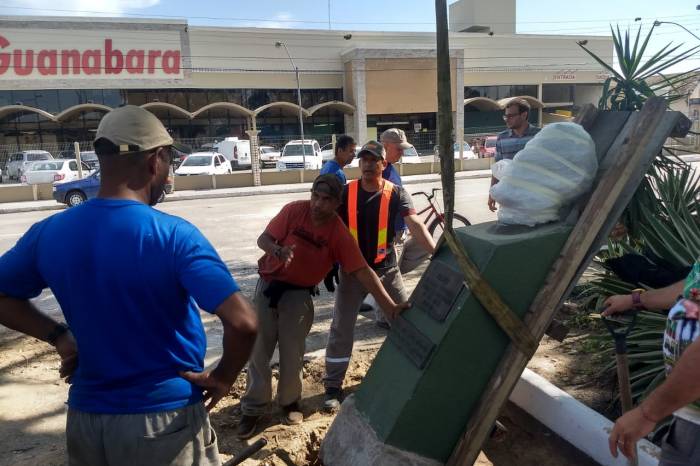 Ação faz parte das obras de requalificação do local