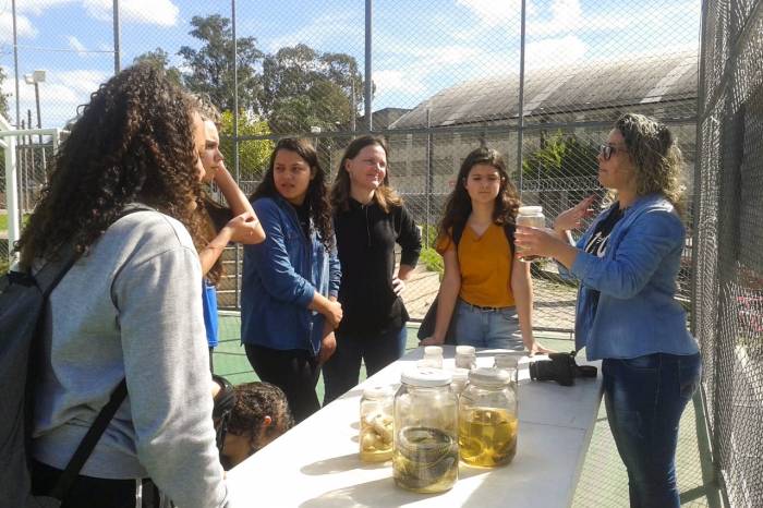 Alunos do 8º e do 9º ano visitaram a praça Modelo
