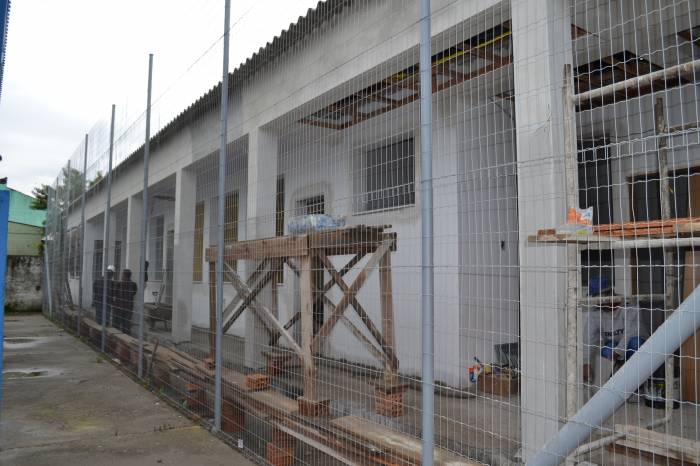 Mais de 60% da obra foi concluída. Prefeitura investe mais de R$ 355 mil no aumento da escola do Fragata