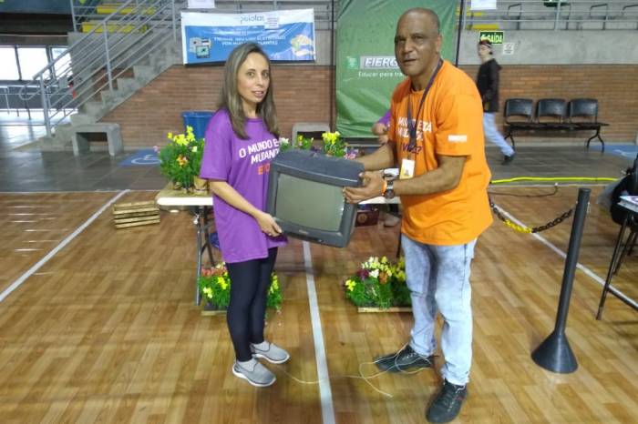 Secretaria de Qualidade Ambiental integrou o evento e fez a destinação correta dos resíduos