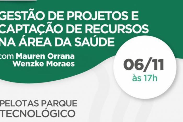 Palestra ocorre a partir das 17h do dia 6 de novembro