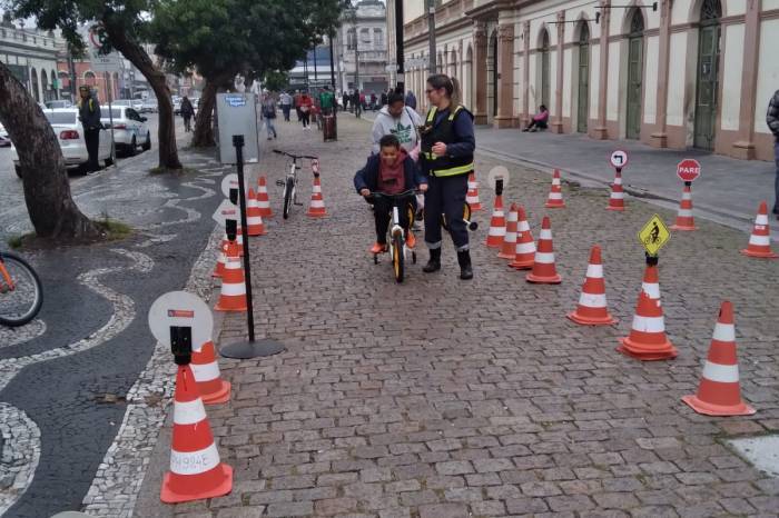 Escolinha de Trânsito será montada no Dia do Desafio no Largo do Mercado