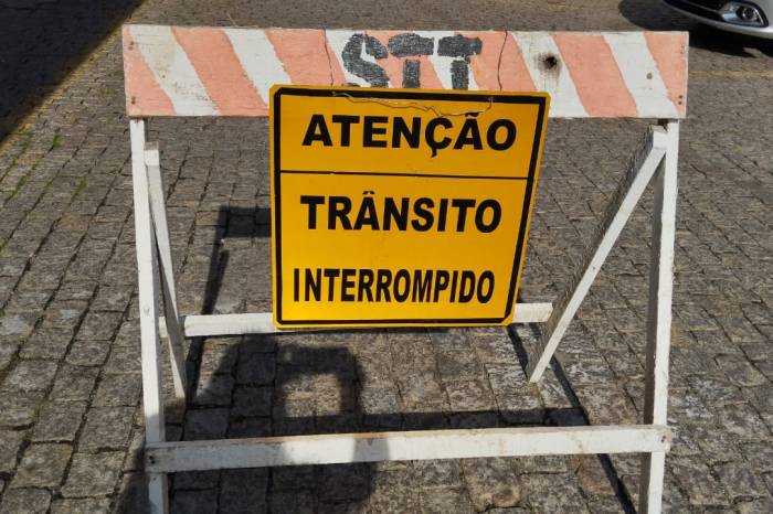 STT acompanhará programações, sinalizando os bloqueios para passagem de veículos