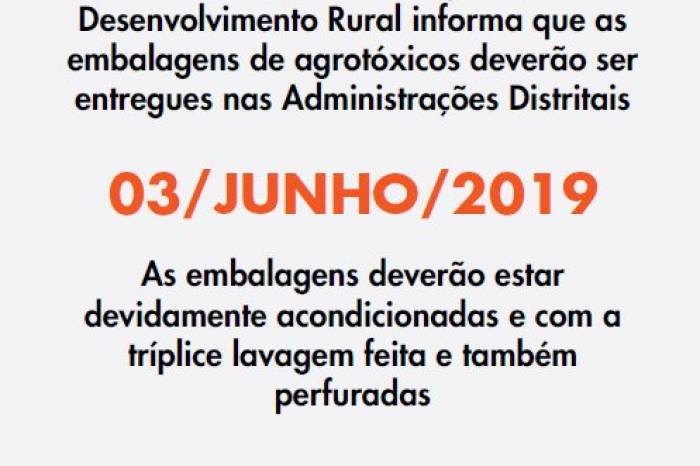 Cartazes começam a ser afixados nas sedes das administrações distritais nesta quarta-feira