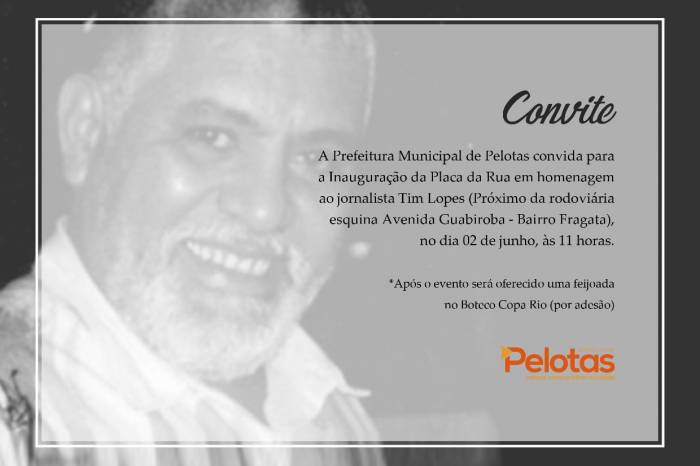 Inauguração da placa ocorre domingo, 2 de junho, às 11h, nas proximidades da Rodoviária