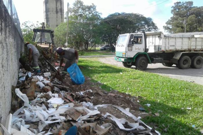 O trabalho foi realizado em pontos considerados crônicos