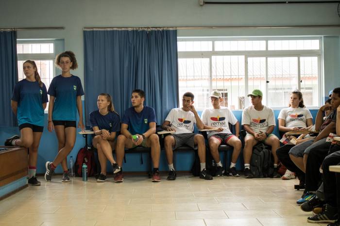 Emef Dom Francisco de Campos Barreto foi escolhida para a atividade. Quatro atletas do projeto que representam hoje a Seleção Brasileira estudaram no local