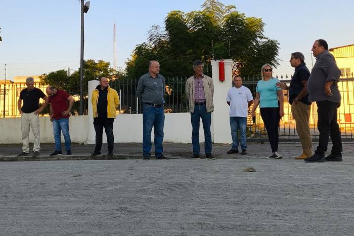 Marroni visitou no sábado a obra recém-concluída da rua Baltazar Brum, importante via para o trânsito da área