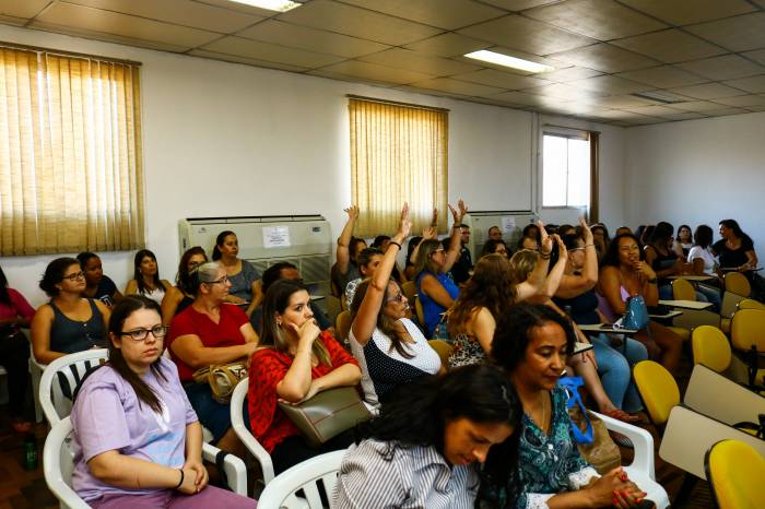 Momento de integração reuniu 97 trabalhadores no auditório da Secretaria de Assistência Social (SAS)