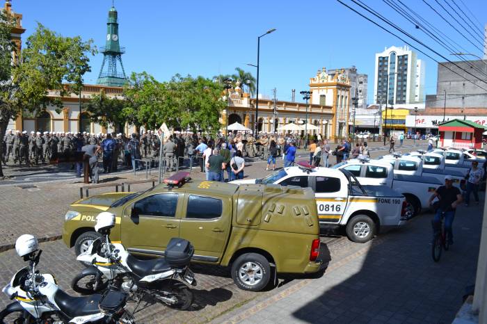 Comando do CRPO/Sul garantiu reforço no policiamento na área central da cidade