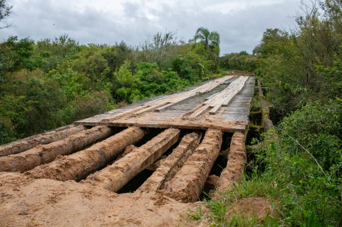 Seguem as vistorias de pontes na Zona Rural