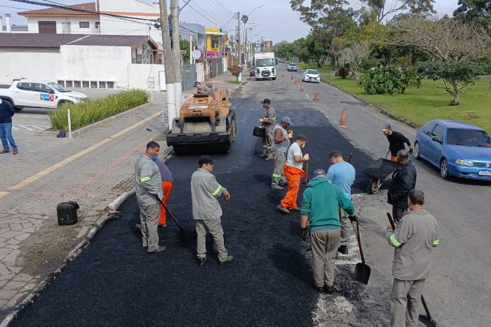 Prefeitura fez reperfilamento em trecho da República do Líbano