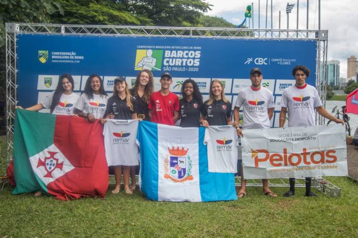 Dos seis atletas Juniores, quatro são integrantes do projeto pelotense. No domingo, os atletas do município também garantiram sete medalhas no Campeonato Brasileiro de Barcos Curtos 2020, em São Paulo