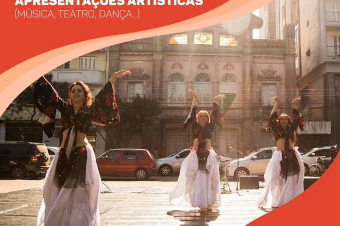 Haverão dois tablados para apresentações de teatro, dança e música: um no Centro e outro no Parque da Baronesa