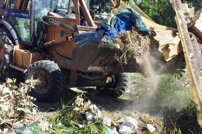 Ao todo, o trabalho somou 207 toneladas de lixo