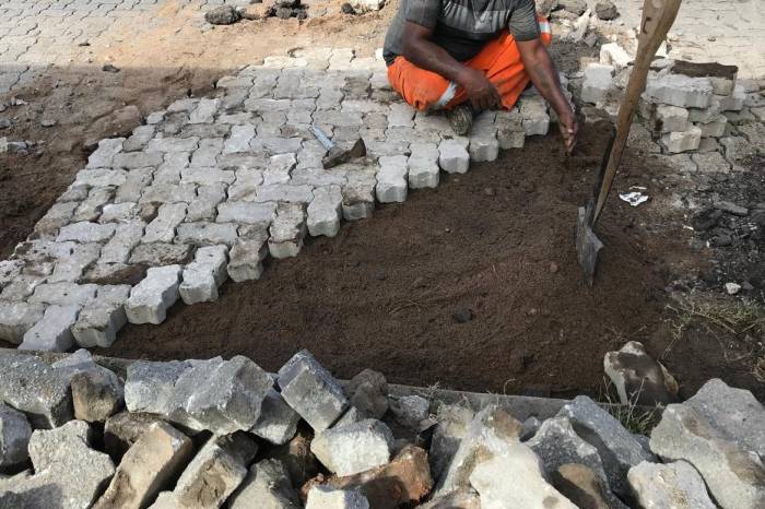 Em janeiro a Secretaria de Obras e Pavimentação (Smop) recebia ajuda de cinco apenados; agora são 15